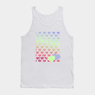 Colorful hearts my love Valentines ,brafdesign Tank Top